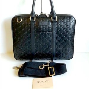 Gucci briefcase crossbody computer bag
